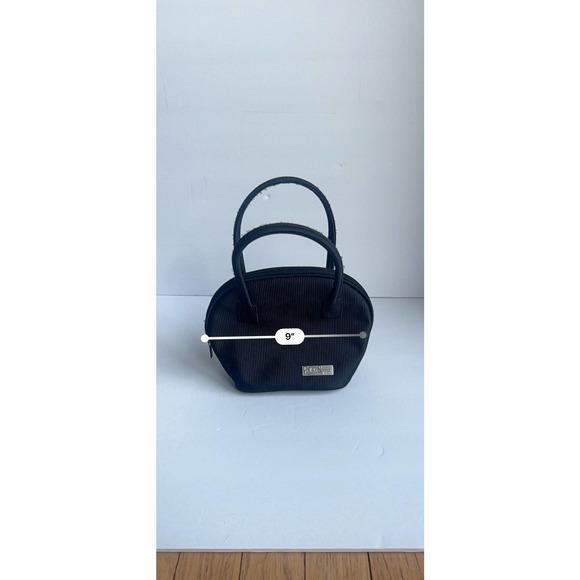 Vintage Falchi Sport Black Ribbed Mini Purse‎ - Picture 6 of 6